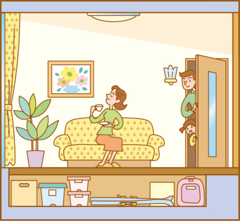 収納スペースを確保！