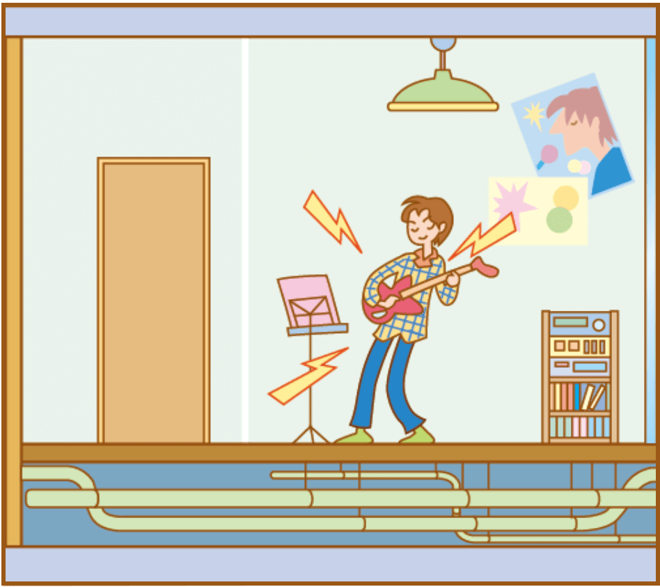 上下階の騒音を解決！